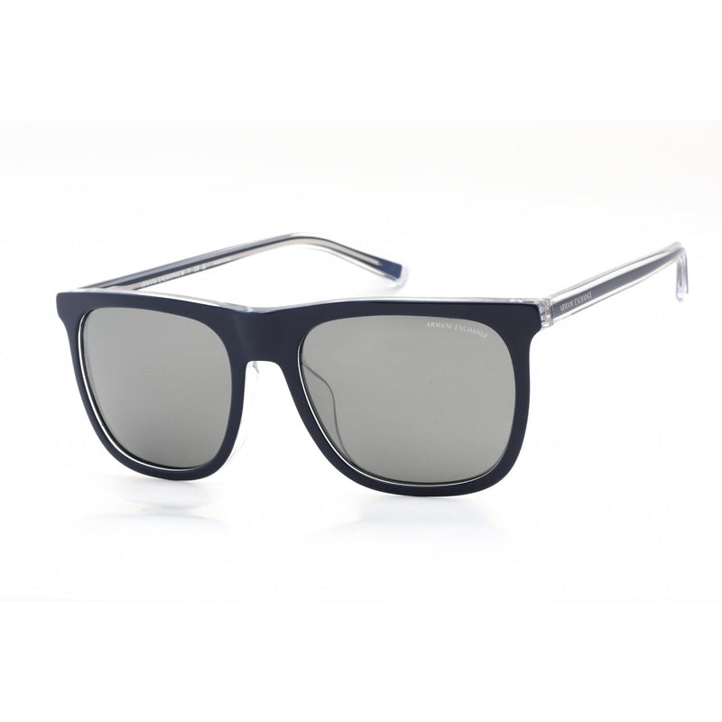 A|X Armani Exchange Men's AX4080SF Asian Fit Square Sunglasses, Matte  Havana/Blue Mirror, 57 mm - Walmart.com